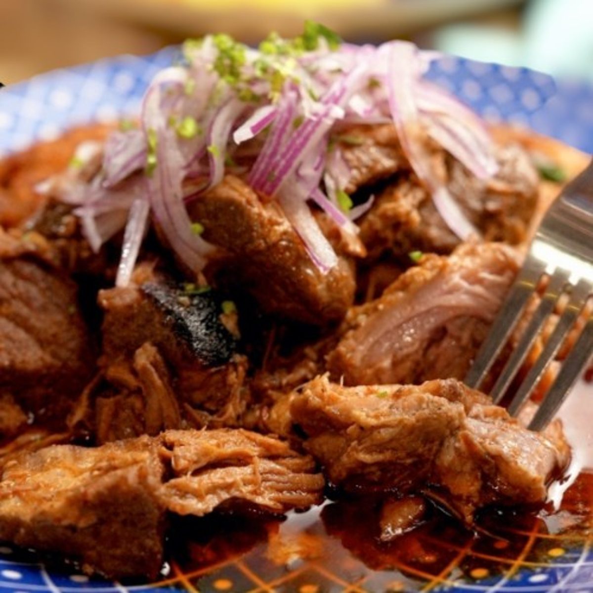 Tacu Tacu con Adobo de Puerco