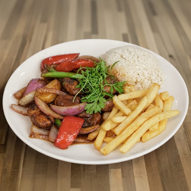 Portobello Saltado.